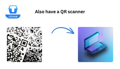 Built-in QR Scanner in terabox