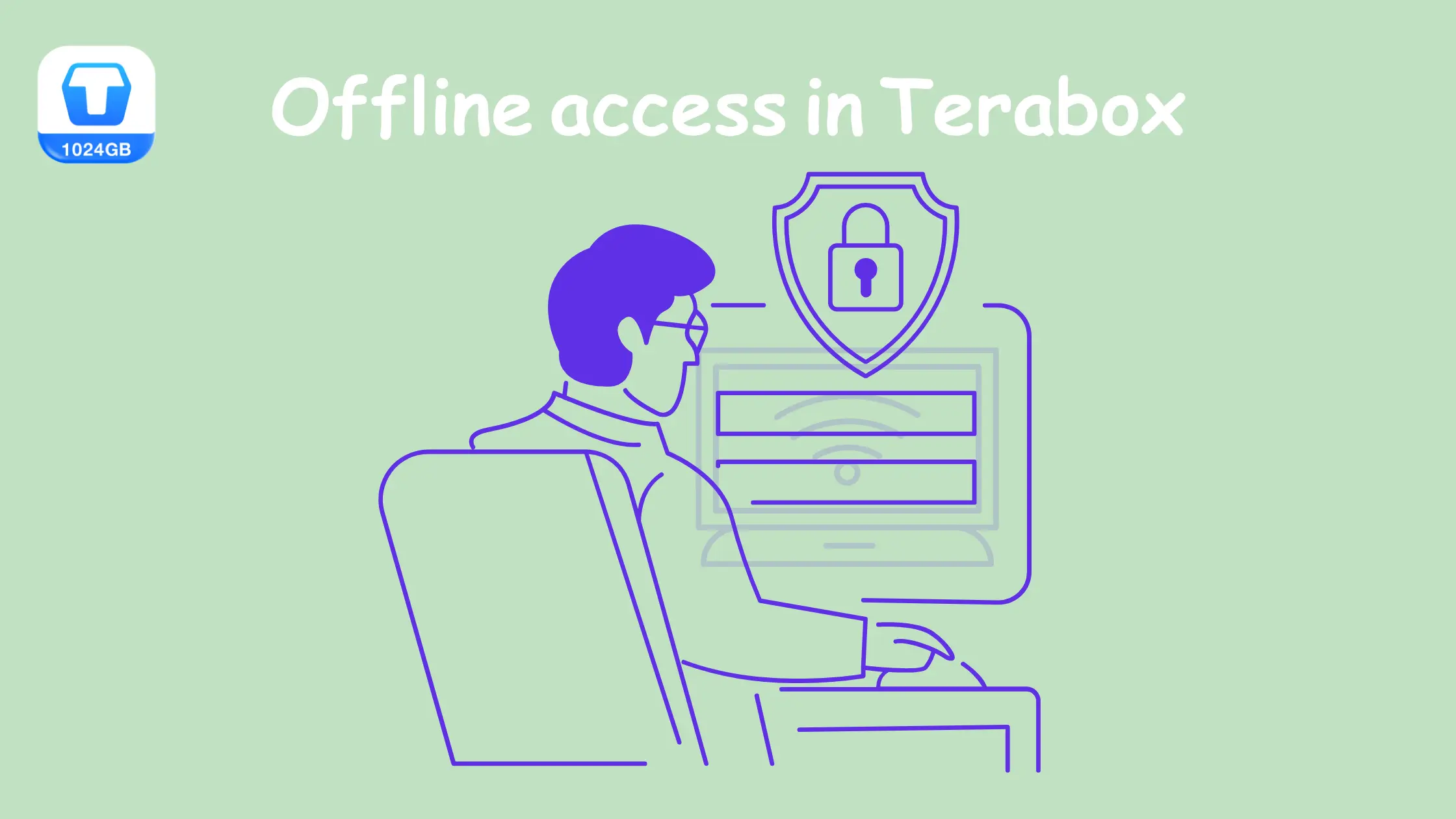 Offline access in Terabox