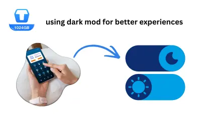  Dark  mode in Terabox