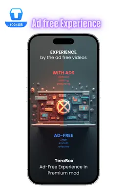 Ad free Experience in terabox apk