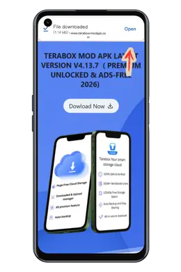 Terabox mod Apk Installmant on Android