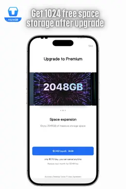 iOS 4 Get Free 1024 Storage in Tetabox